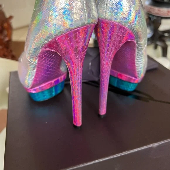 Brian Atwood Fontanne platform a ray of rainbow sunshine Fontanne size 6m - Picture 5 of 14